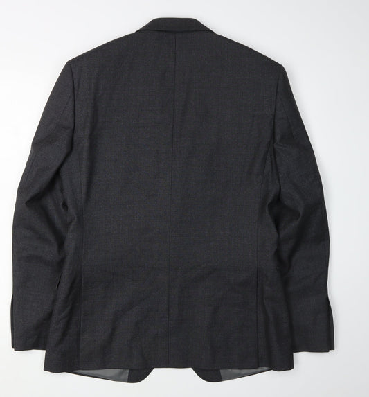 Mens UK Size 38 T.M.Lewin Regular Grey Suit Jacket