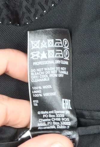 Mens UK Size 44 Jaeger Regular Black Suit Jacket