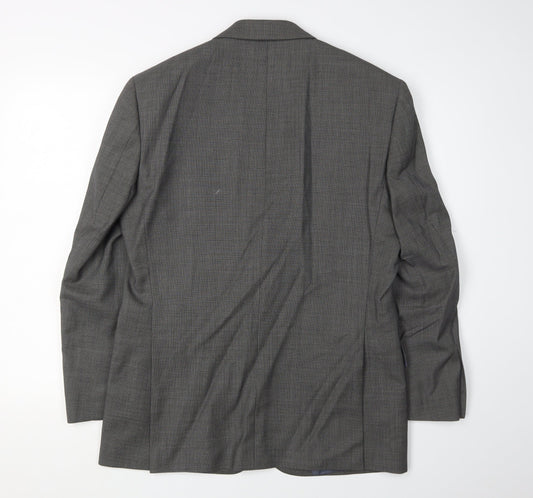Mens UK Size 38 Daniel Hechter Regular Grey Suit Jacket