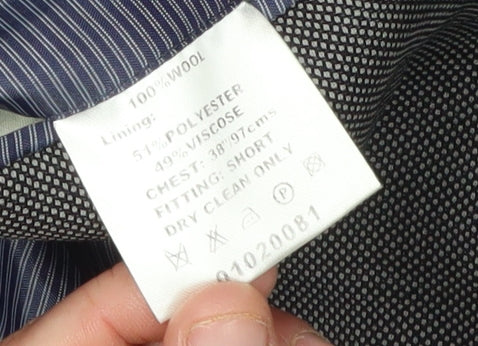 Mens UK Size 38 Daniel Hechter Regular Grey Suit Jacket