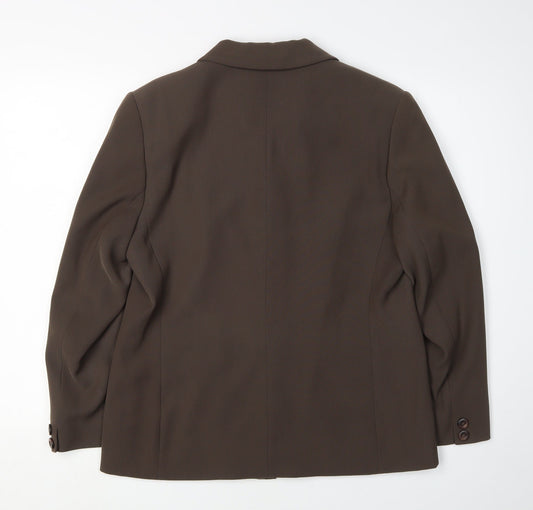 Womens UK Size 14 Alexon Regular Brown Blazer