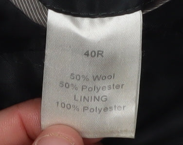 Mens UK Size 40 Moss Regular Black Suit Jacket