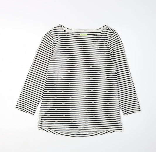 Womens UK Size 2XS Joules Black Basic T-Shirt