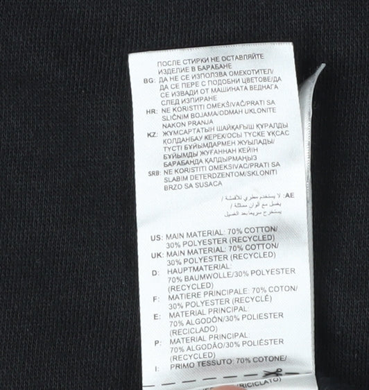 Adidas Unisex Black S Pullover Sweatshirt