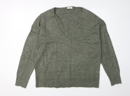 Womens UK Size M Jacqueline de Yong Green Pullover Jumper