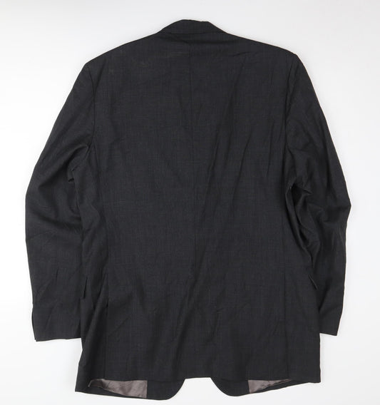 Austin Reed Men's Black Wool Blazer 42L Formal