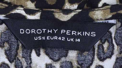 Dorothy Perkins Women's Animal Print V-Neck Dress