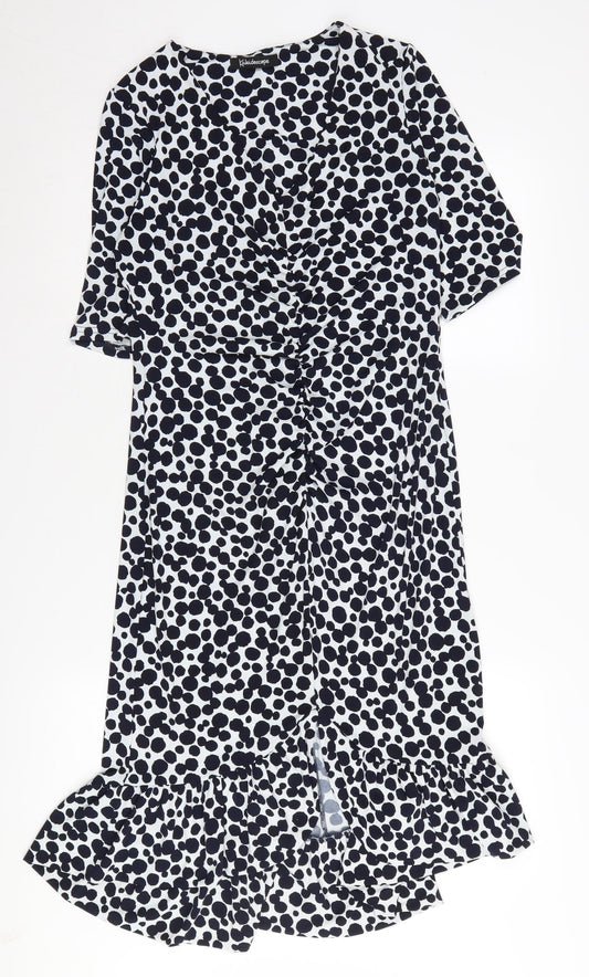 Additional front view of Kaleidoscope Women's Polka Dot Shift Dress, size 12