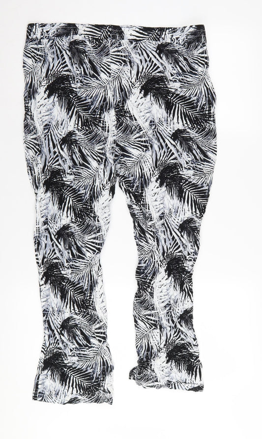 Womens UK Size 16 Damart Regular Fit Black Trousers