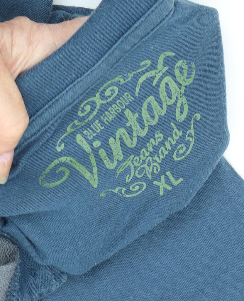 Marks and Spencer Blue Men's XL Polo, Vintage Style