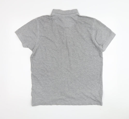 Pierre Cardin Men's Grey Polo Shirt M Solid