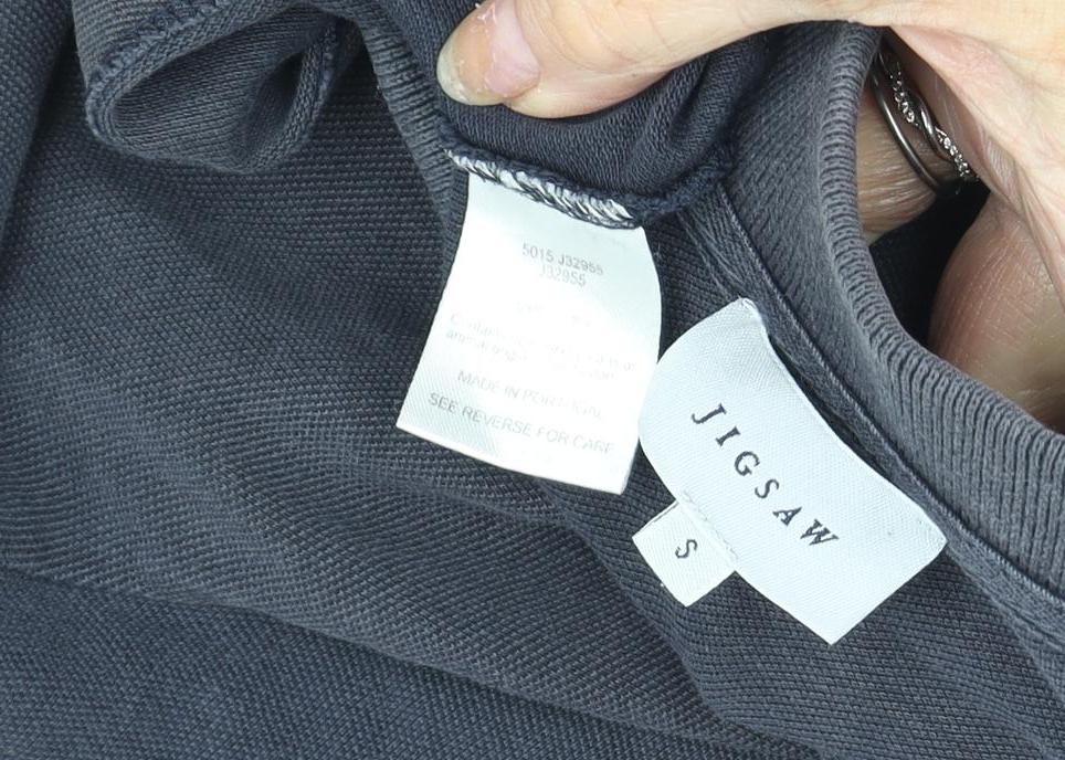 Jigsaw Men's Grey Short Sleeve Polo Shirt S