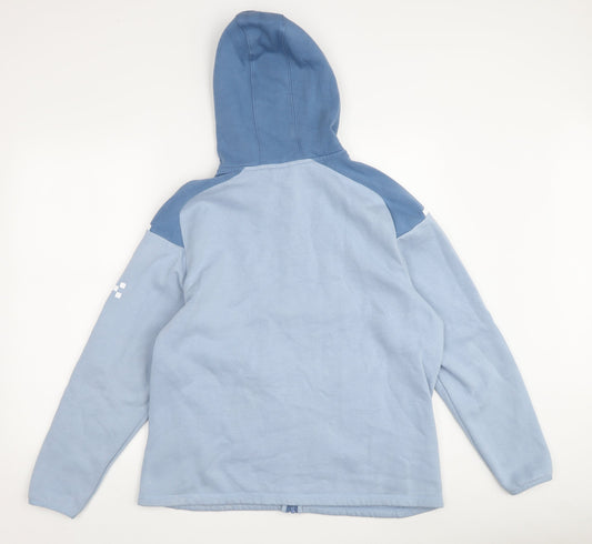 Puma Blue Full Zip Hoodie - Unisex L