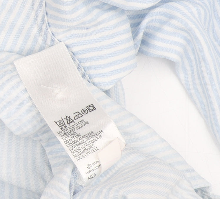 Womens UK Size 14 Marks and Spencer Blue Button-Up