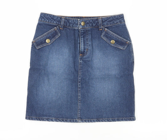 Womens UK Size 2 Banana Republic Straight & Pencil Denim Skirt