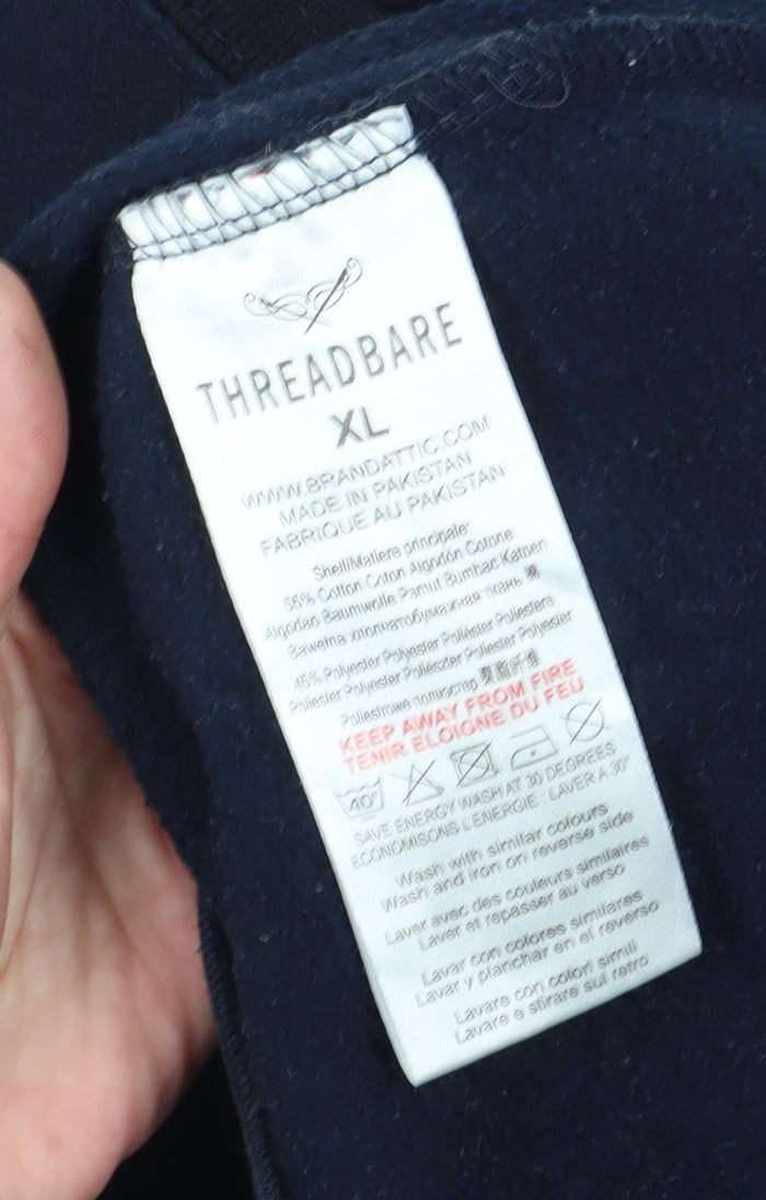 Threadbare Men's Blue Pullover Sweatshirt XL