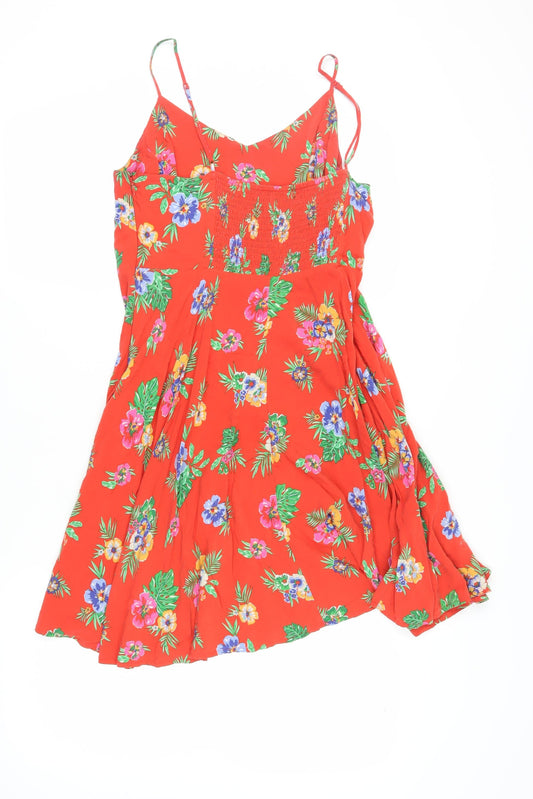 Old Navy Women's Red Floral Slip Dress XL