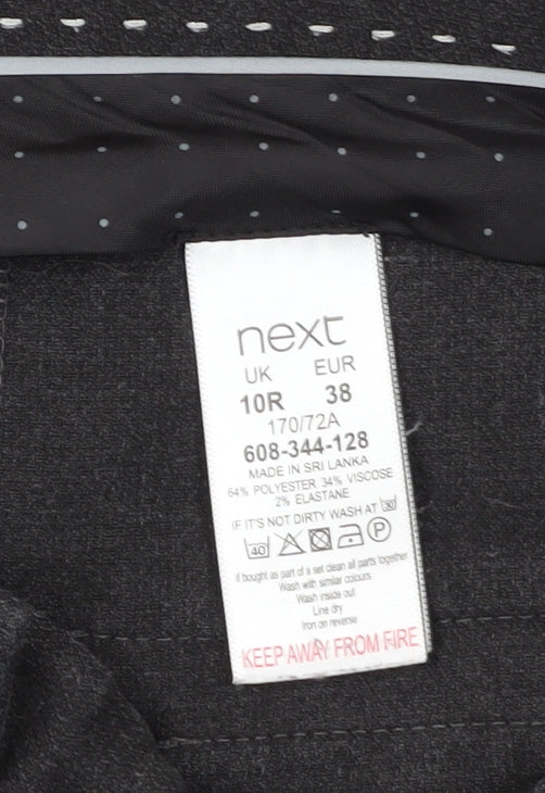 Womens UK Size 10 NEXT Regular Fit Dress Pants Black Trousers