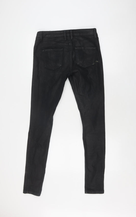 Next Women's Black Skinny Jeans, Size 8L, Slim Fit
