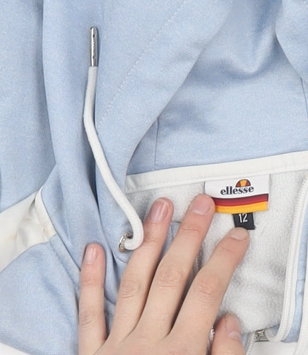 Ellesse Women's Blue Full Zip Hoodie Size 12