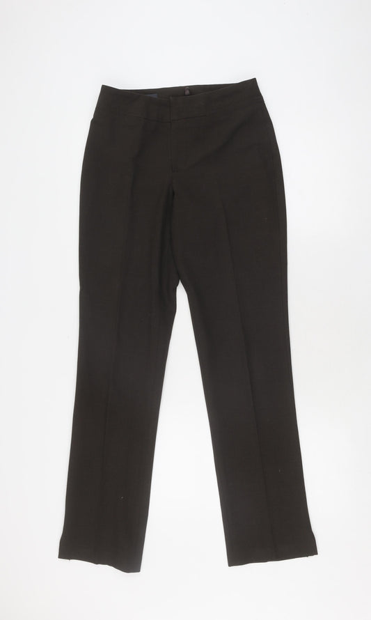 Womens UK Size 8 Mexx Regular Fit Dress Pants Black Trousers