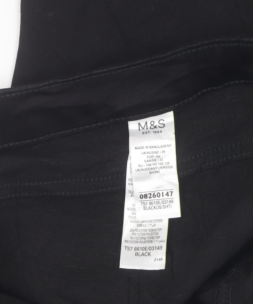 Womens UK Size 26 Marks and Spencer Extra-Slim Fit Skinny Black Jeans