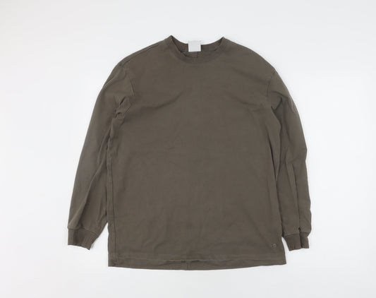 Additional front view of Gymshark unisex grey sweatshirt, size S
