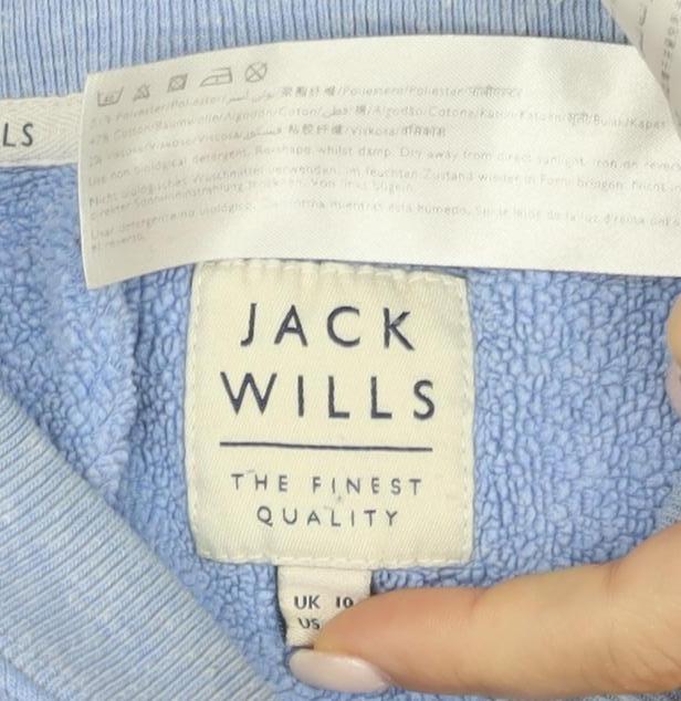Womens UK Size M Jack Wills Blue Pullover Sweatshirt