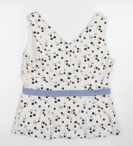 Boden Women's Multicoloured Polka Dot Camisole Blouse Size 14