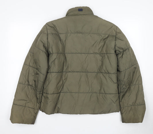 Abercrombie Men's Green Puffer Jacket M Winter