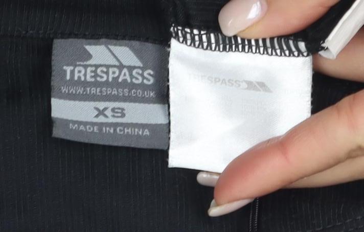 Unisex Adults UK Size XS Trespass Black Jersey Pullover