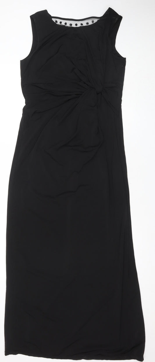 Long Tall Sally Women's Black Midi Sheath Dress Size 18