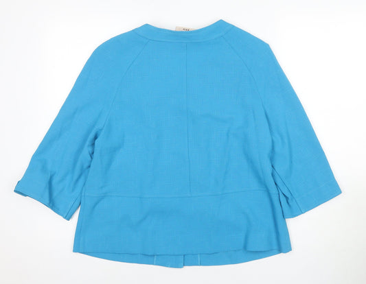 Honor Millburn Women's Blue Blazer, Size 14, 3/4 Sleeve