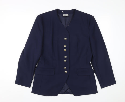 Womens UK Size 10 Eastex Blue Basic Jacket