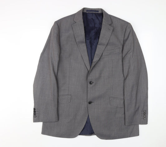 Mens UK Size 44 Austin Reed Regular Grey Suit Jacket