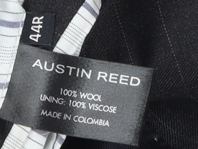 Austin Reed Men's Black Striped Blazer 44 Regular Fit