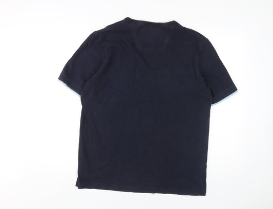 NEXT Men's Blue Graphic Print T-Shirt, M, Crew Neck
