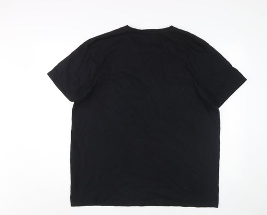 Mens UK Size XL Burton Menswear Black T-Shirt