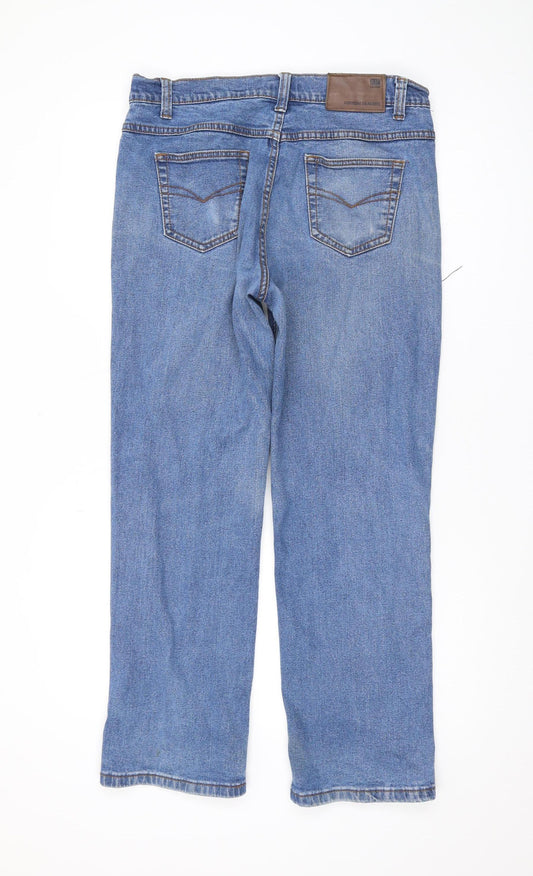 Cotton Traders Women's Blue Straight Jeans Size 14