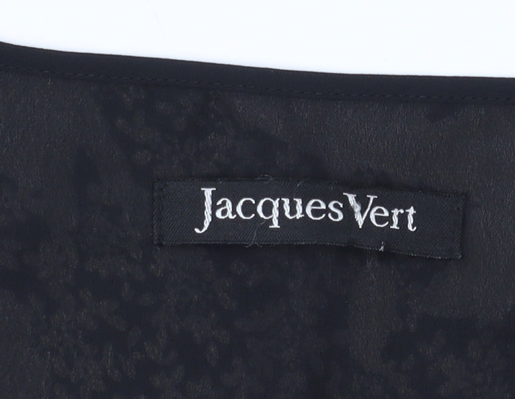 Jacques Vert Women's Black Floral Blouse Size 10