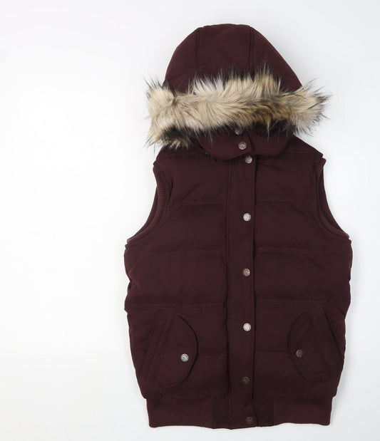 Womens UK Size 8 FatFace Brown Puffer Jacket