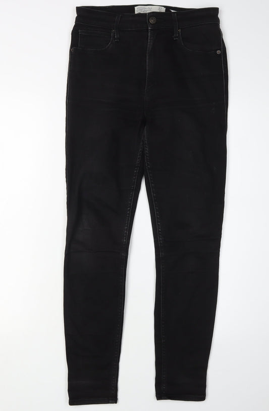 Womens UK Size 4 Abercrombie & Fitch Slim Fit Skinny Black Jeans