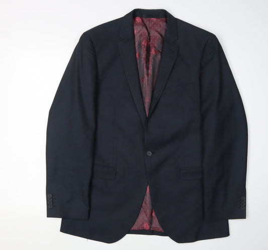 Mens UK Size L 1860 Regular Black Suit Jacket