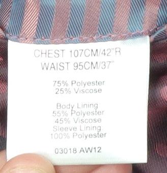 1860 Limited Black Men's Suit Jacket - Size L, Classic Fit