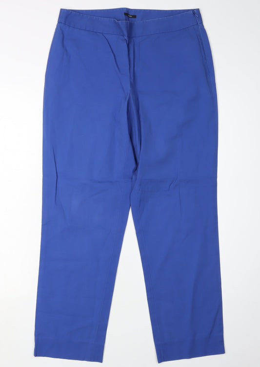 Womens UK Size 8 DKNY Regular Fit Blue Trousers