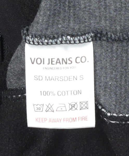VOI JEANS CO. Men's Black Full Zip Sweatshirt L