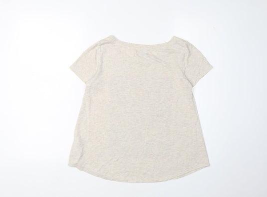 Abercrombie & Fitch Women's Beige T-Shirt S Casual