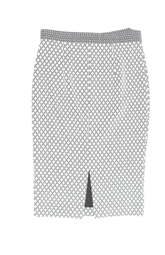 Marks and Spencer Women’s Black Geometric Pencil Skirt