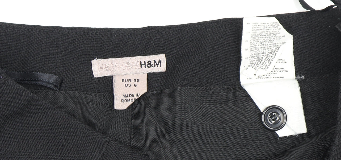 H&M Women's Black Flare Skirt, Size 8, Excellent Condition