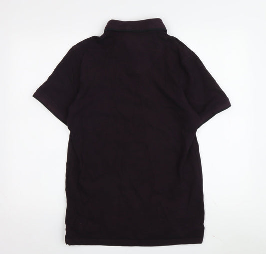 Jack & Jones Men's Purple Cotton Polo Shirt L